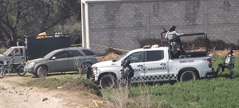 Balacera Entre la Guardia Nacional y huachicoleros en Tezontepec de Aldama.