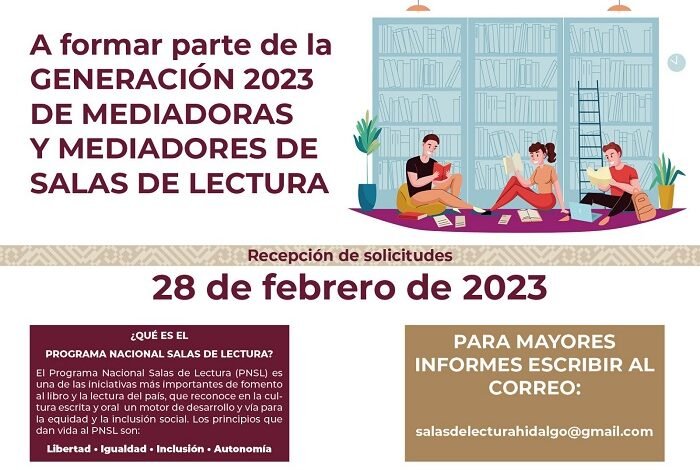 Invita Secretaría de Cultura a Diplomado en Mediación Lectora