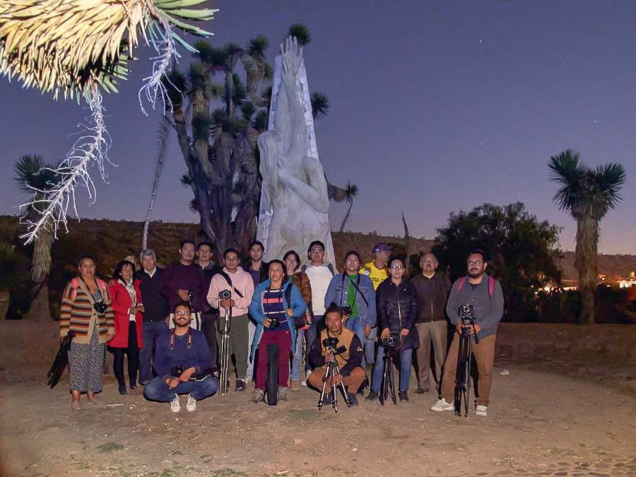 Participan 18 Personas en  el Taller de Fotografía Nocturna  en el Parque Ecológico Cubitos