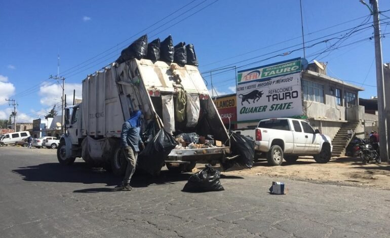 Se Reanudará Recolección de Basura el Lunes 10 de Abril, en Tulancingo