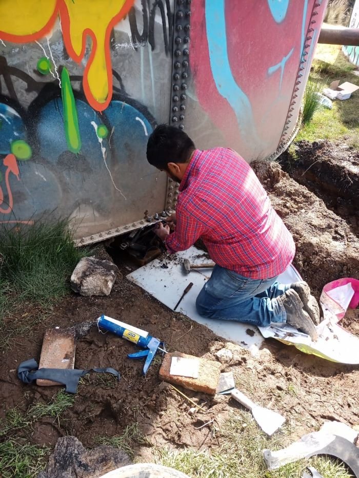 Caamt Repara y  Hace Adecuaciones al Tanque Metálico de Napateco