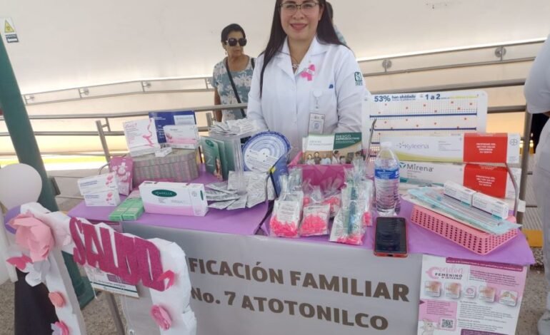 Promociona IMSS Hidalgo bienestar integral con Feria de la Salud en UMF No. 7 de Atotonilco
