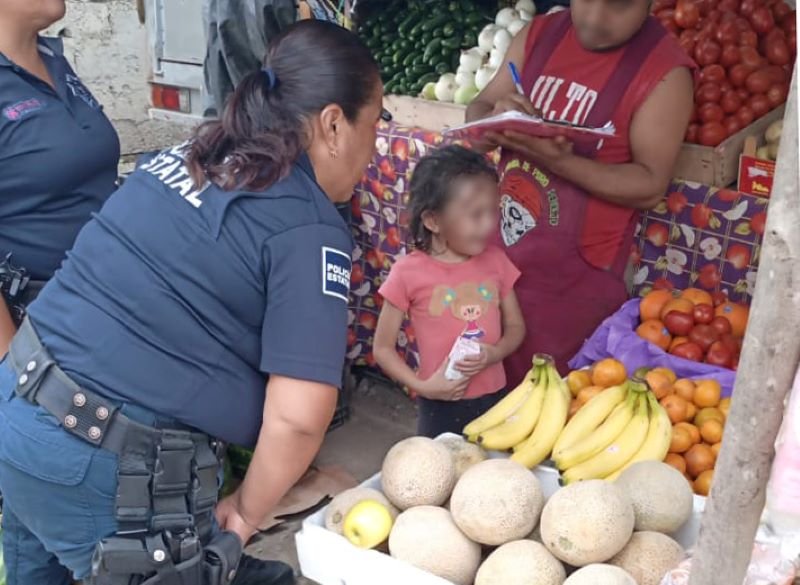 Policía Violeta brinda ayuda a menores extraviados