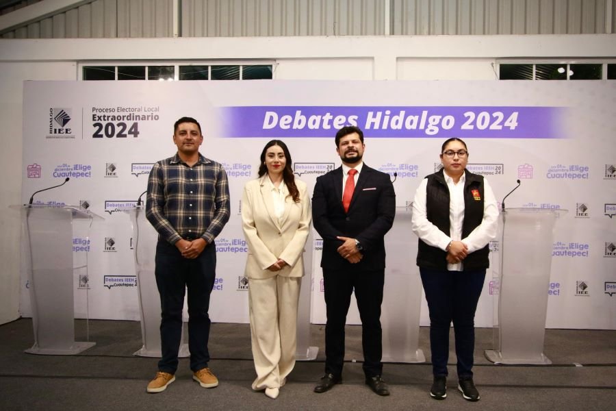 IEEH realiza debate entre candidaturas a Sindicatura y Regidurías de Cuautepec 2024